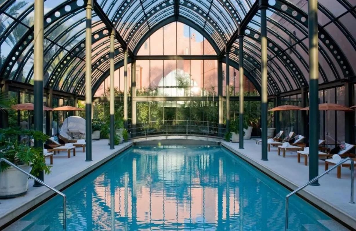 Glass Atrium Pool